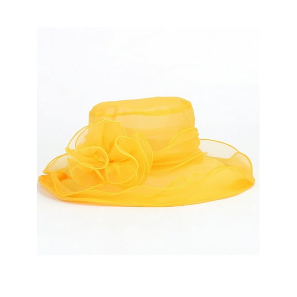 Vintage Women Wide Brim Kentucky Derby Sun Hat Wedding Tea Party Church Cap Vintage Women Wide Brim Kentucky Derby Sun Hat Wedding Tea Party Church Cap